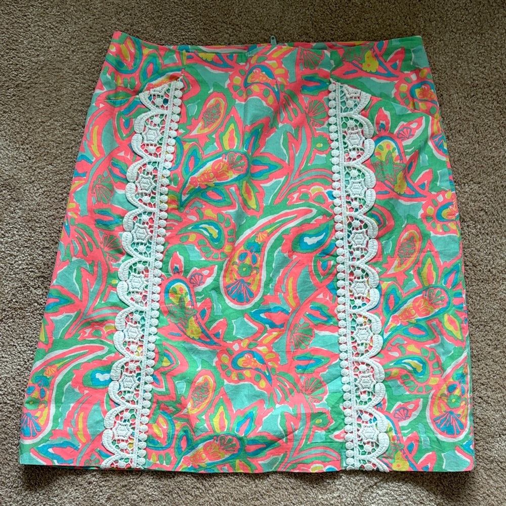 Lilly Pulitzer Vibrant Paisley Skirt